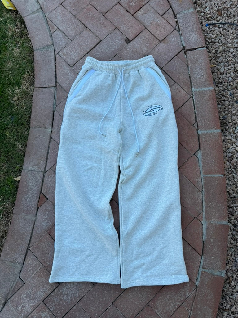 SPITE 'HEATHER GRAY WIDE LEG SWEATS'